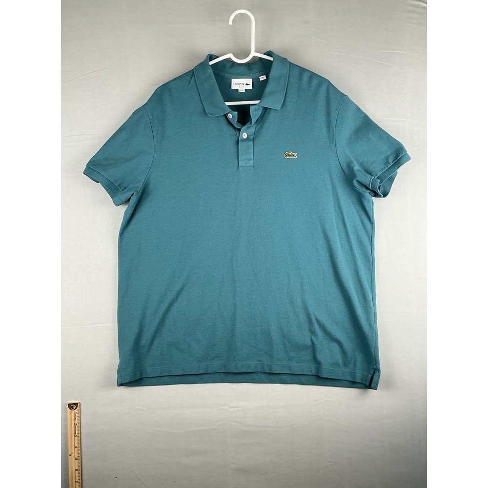 Lacoste Slim Fit Polo Shirt 3XL Teal Cotton Short Sleeve